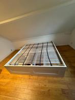 Lit Brimnes 180x200 + sommiers, Huis en Inrichting, Ophalen, Gebruikt