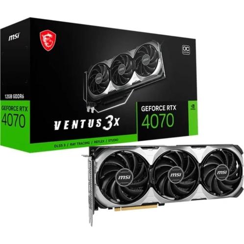 MSI GeForce RTX 4070 Ventus 3X 12G OC (DLSS 3), Computers en Software, Videokaarten, Gebruikt, Nvidia, PCI-Express 4.0, GDDR6