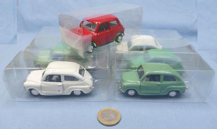 Guisval 1/43 : Lot de 6 Fiat 600 et 1 Mini (métalfatigue), Hobby & Loisirs créatifs, Voitures miniatures | 1:43, Utilisé, Voiture