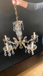 Kristallen Luster met 5 armen in zeer goede staat, Antiek en Kunst, Antiek | Verlichting, Ophalen