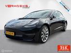 Tesla Model 3 Long Range AWD | Zwart | Krachtig & Elektrisch, Auto's, Tesla, Automaat, 324 kW, Leder, 5 zetels
