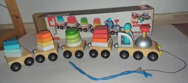 Janod Magnetische trektrein, Kinderen en Baby's, Speelgoed | Educatief en Creatief, Zo goed als nieuw, Bouwen, Puzzelen, Ontdekken