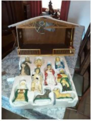 creche + personnage de noel, Divers, Noël, Enlèvement, Utilisé