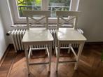 ROSENTORP Chaise de bar, hauteur plateau/blanc, 63 cm, Ophalen, Gebruikt, Met voetsteun, 60 tot 90 cm