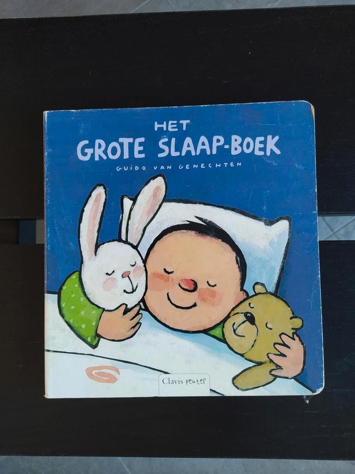 Boek "Guido Van Genechten - Het Grote Slaap-boek" Karton, Boeken, Kinderboeken | Baby's en Peuters, Gelezen, Ophalen of Verzenden
