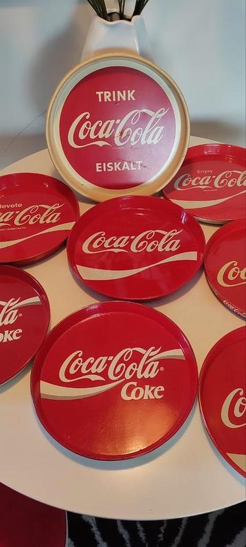 Coca-Cola metalen dienbladen set van 8  beschikbaar voor biedingen