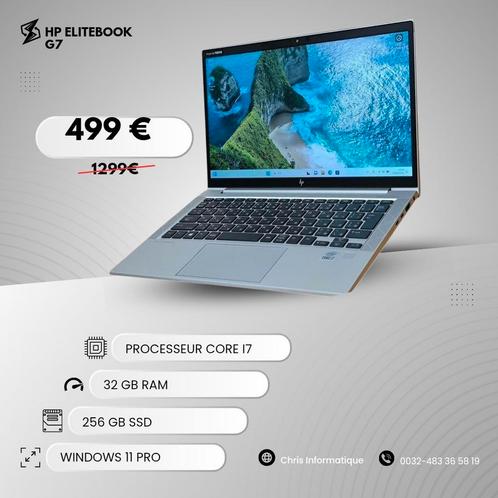 Hp Elitebook 830 g7 core i7 32 ram 256 ssd garantie 12 mois, Watersport en Boten, Hengelsport | Witvissen, Zo goed als nieuw, Ophalen of Verzenden