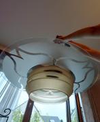suspension vintage en verre, Maison & Meubles, Lampes | Suspensions, Enlèvement, Utilisé, Moins de 50 cm, Verre