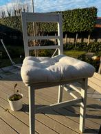 Geschilderde stevige houten stoel, Maison & Meubles, Chaises, Klassiek, Enlèvement, Utilisé, Une