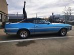 Ford USA Mustang mach 1 tribute (bj 1973, automaat), Auto's, Oldtimers, 5800 cc, Te koop, Benzine, Blauw