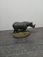 Franklin mint "wildlife preservation", de Neushoorn, Collections, Collections Animaux, Enlèvement ou Envoi, Comme neuf, Animal sauvage