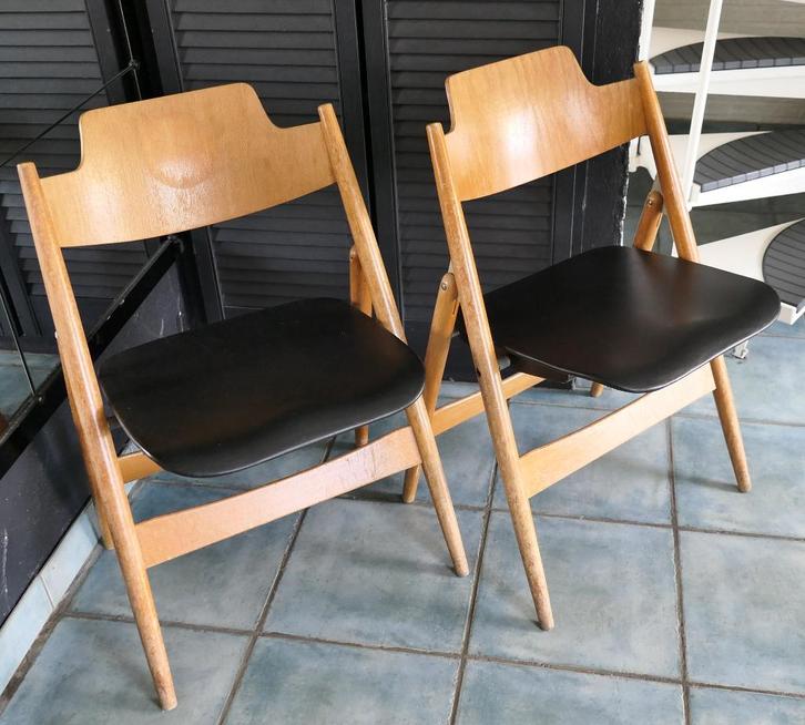Paire de chaises SE-18 Egon Eiermann 1952, Antiquités & Art, Antiquités | Meubles | Chaises & Canapés, Enlèvement