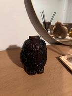 Vintage Wise Old Owl money jar - glazen spaarpot, Overige materialen, Geen idee, Ophalen of Verzenden, Zo goed als nieuw