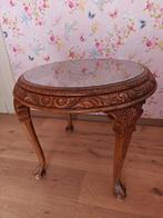 Vintage Chippendale salontafel met webbing blad, Antiek en Kunst, Ophalen