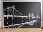 Foto met lijst 140x100 Albert Bridge, Huis en Inrichting, Woonaccessoires | Lijsten, Ophalen, Zo goed als nieuw, 125 cm of meer