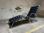 Chaise longue Mies van der Rohe voor Knoll, Comme neuf, 150 cm ou plus, Cuir, Vintage