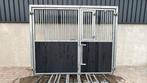 Voorwand met schuifdeur | 3000 x 2400 mm. | B-keuze, Pâturage, 4 chevaux ou poneys ou plus