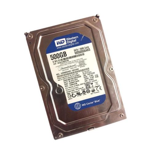 Disque Dur 500 Go SATA 3.5" WD Caviar Blue WD5000AAKS, Computers en Software, Harde schijven, Zo goed als nieuw, Desktop, Intern
