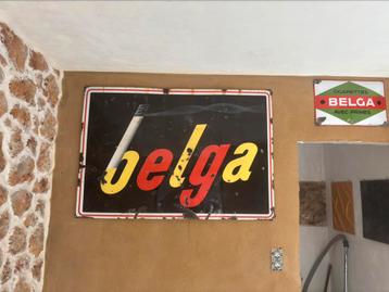 Groot Belga emaille bord beschikbaar voor biedingen