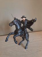 Figurine Papo Zorro en Tornado 23cm, Verzamelen, Poppetjes en Figuurtjes, Zo goed als nieuw, Ophalen