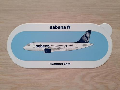 Autocollant Sabena #013 Airbus A319, Collections, Souvenirs Sabena, Neuf, Enlèvement ou Envoi