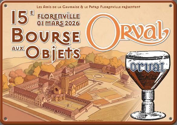 ORVAL plaque en relif, Collections, Collections complètes & Collections, Enlèvement