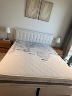 Lit avec coffre  avec matelas + Led 180cm sur 200cm, Enlèvement ou Envoi, Comme neuf, Deux personnes, Boxspring
