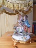 Capodimonte tafel lamp, Antiek en Kunst, Ophalen