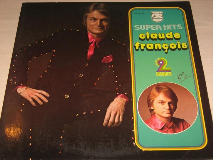 Double disque vinyl 33 tours claude francois les plus super, CD & DVD, Vinyles | Pop, Comme neuf, 1960 à 1980, Enlèvement ou Envoi