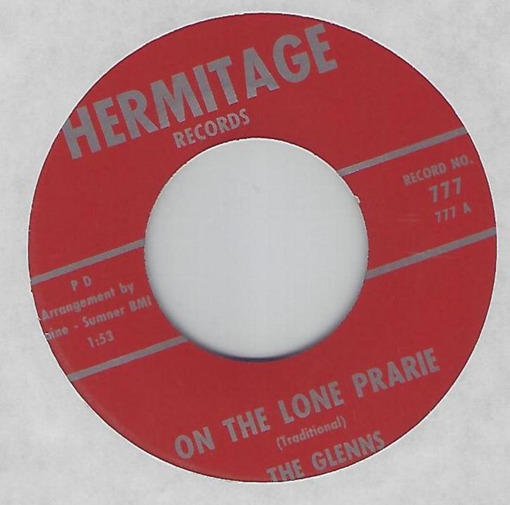 The Glenns – On The Lone Prairie / Flip-End, Cd's en Dvd's, Vinyl Singles, Gebruikt, Single, R&B en Soul, 7 inch, Ophalen of Verzenden