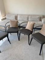 4 Zwarte stoelen, Ophalen, Zo goed als nieuw