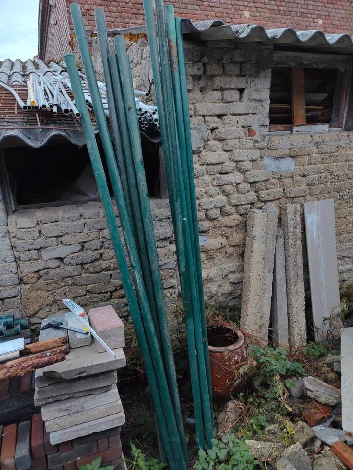 Rond palen tuinhekwerken, Tuin en Terras, Tuinhekken en Hekwerk, Zo goed als nieuw, Ophalen