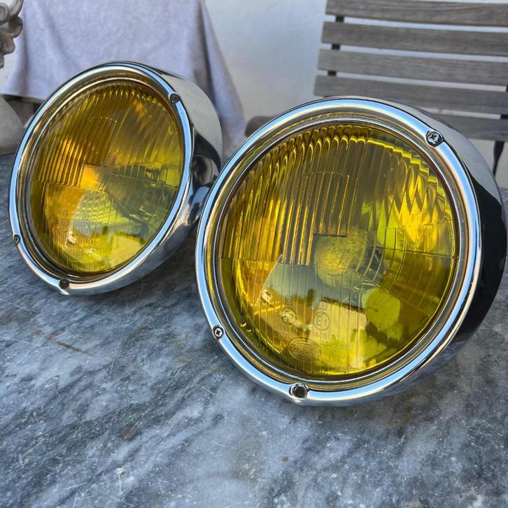 VW Kever Gele Koplampset 68 en jonger, Auto diversen, Auto-accessoires, Gebruikt, Ophalen of Verzenden