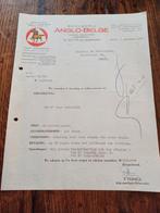 Brouwerij Anglo Belge Zulte Waregem factuur 1957, Collections, Marques de bière, Comme neuf, Enlèvement ou Envoi