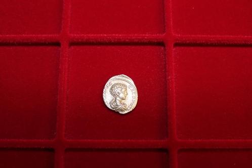 Romeinse Denarius van Geta als caesar, Postzegels en Munten, Munten | Europa | Niet-Euromunten, Losse munt, Zilver, Ophalen of Verzenden
