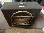 JBL subwoofer Stage 1000 watt peak 250 RMS + 2 versterker, Ophalen, Gebruikt