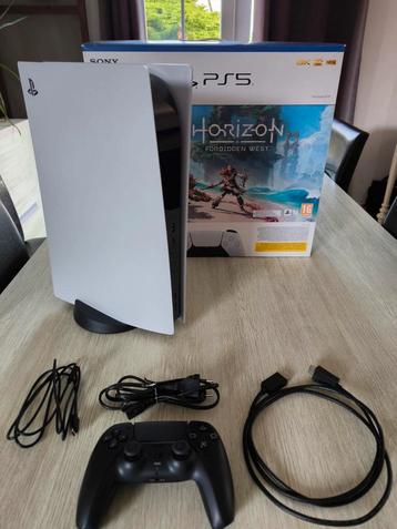 PlayStation 5 avec lecteur blu-ray+manette, Enlèvement, Comme neuf