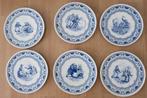 Delftsblauw 6 bordjes oude volksspelen, Ophalen