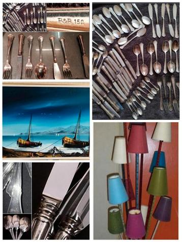 ✓Set Schilderij MARINE + 96 ROBBE & BERKING bestek beschikbaar voor biedingen