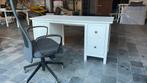 Mooi witte houten bureau, Huis en Inrichting, Gebruikt, Bureau
