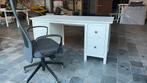 Mooi witte houten bureau, Gebruikt, Bureau
