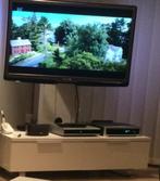 TV-meubel hoogglans wit, Comme neuf, 100 à 150 cm, 25 à 50 cm, Modern