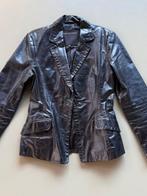 Weinig gedragen lederen Tara Jarmon jasje mt 36, Kleding | Dames, Verzenden, Tara Jarmon, Zwart, Jasje