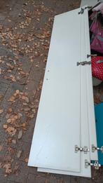 4 deurpanelen met scharnieren, Doe-het-zelf en Bouw, Ophalen of Verzenden, Zo goed als nieuw