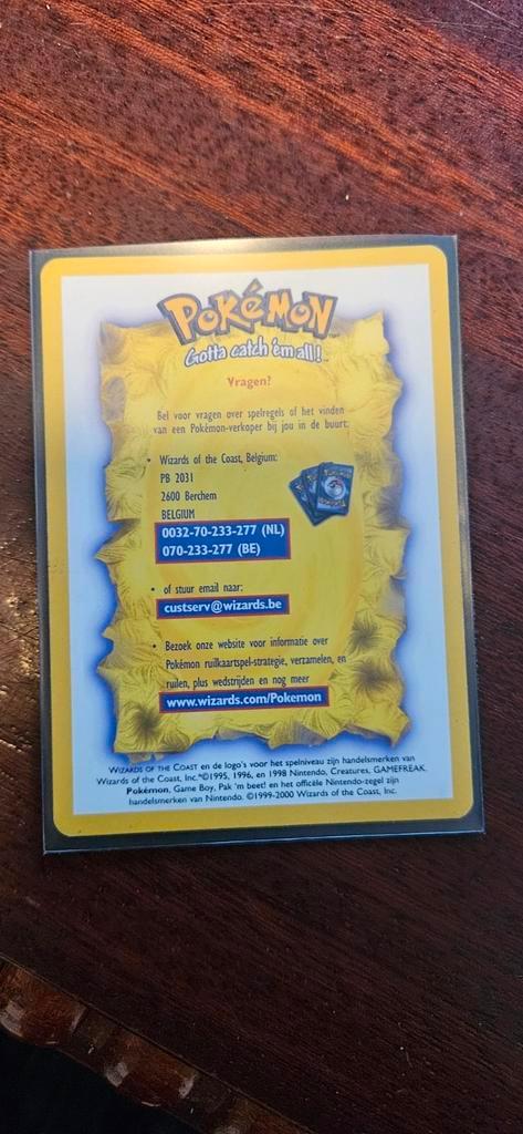 Pokemon questions insert kaart (nederlands), Hobby en Vrije tijd, Verzamelkaartspellen | Pokémon, Zo goed als nieuw, Ophalen of Verzenden