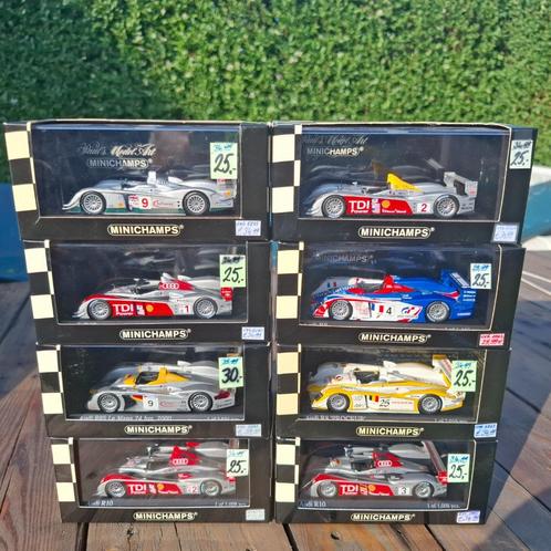 8  1/43 Minichamps Audi R8 + R10, Hobby en Vrije tijd, Modelauto's | 1:43, Nieuw, Auto, MiniChamps, Ophalen of Verzenden