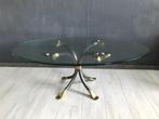 Manfred Bredohl Salontafel In Messing en Ijzer, Ophalen, 50 tot 100 cm, 100 tot 150 cm, Vintage