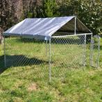 Hondenkennel | 2,3 x 2,3 meter | Met afdekzeil, Dieren en Toebehoren, Honden-accessoires, Nieuw, Verzenden