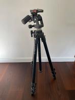 Manfrotto statief met drieweg kop, Audio, Tv en Foto, Fotografie | Statieven en Balhoofden, Ophalen, Zo goed als nieuw