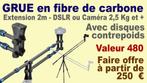 GRUE pour CAMERA en FIBRE DE CARBONE, Ophalen of Verzenden, Zo goed als nieuw, Overige kleuren, Overige typen